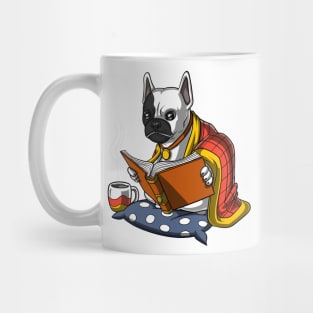 French Bulldog Reading Book Mug